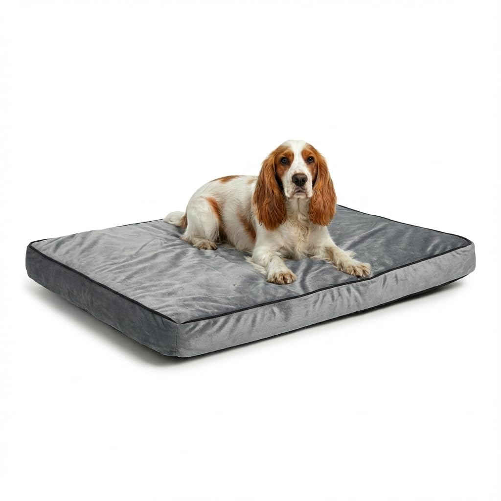 MH Home Dog Bed With Removeable Washable Cover, Pet Cat Beds Cushion Mattress, Soft Warm Dog Mat Pad For Dogs (Medium 60 x 80 cm, Oslo) โ image 1