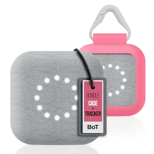 BoT Talk® Kids GPS Tracker & Communication Device with Cherry Silicone Case – Screen-Free, Push-to-Talk Voice Messaging, School-Friendly, 7-Day Battery, 30-Day Satisfaction Promise