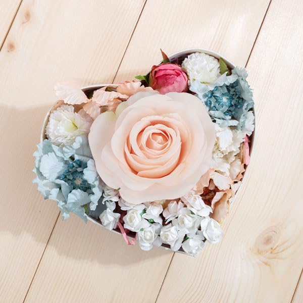 Artificial Flower Fake Rose Silk Rose 16Pcs Real Looking Fake Flowers with Stems for DIY Wedding Bouquets Tables Centerpieces Floral Arrangements Festival Decoration (Blush Pink) - Image 9