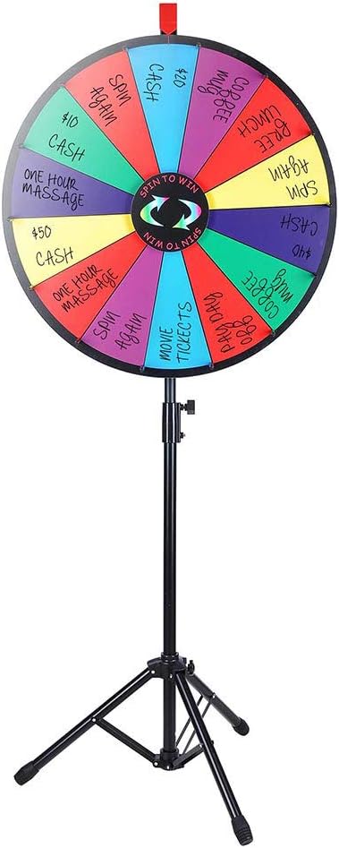総合ランキング1位 Winspin Led ルーレット 24インチ 三脚 高さ調節 ルーレットホイール 回転 罰ゲーム 抽選 パーティゲーム ルーレットゲーム 抽選会 回転抽選 イベント用 還元祭 Doukkalamedia24 Com