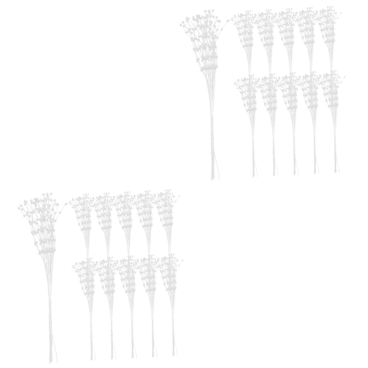 Perles blanches de mariage pour ornements et bouquets de centre de table