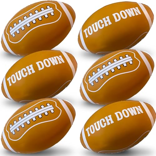 ArtCreativity 12 Pcs Inflatable Football for Football Party Decorations - Inflatable Blow Up Footballs with Touch Down Design - 12 Inches Long - Birthday Party Favors and Decor