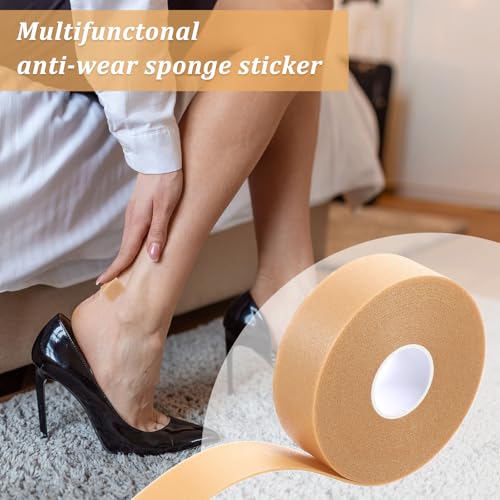 Image of Oruola 4Rolls Toe Tape for Pointe Shoes, Waterproof Tape for Skin,1 in x 5.47 Yards Foam Tape for Anti-wear Heel, Tapes Medical for Point Shoes Hand Foot Toe Protector Prevention Skin Feet Chafing