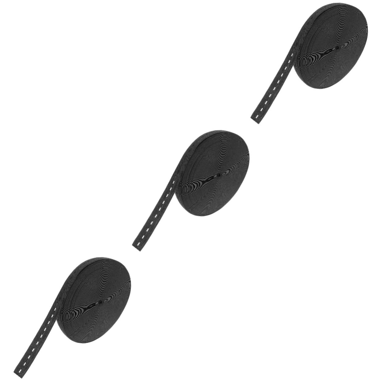 SEWACC 3rollos Banda Elástica De Con Ojales De Cuerda Para Manualidades y Ropa Grosor