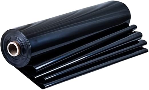 Image Garden Pond Liner, HDPE Black Fish Pond Outdoor Pond Liner, Garden Water Pond Cover Koi Ponds, Pond Liners