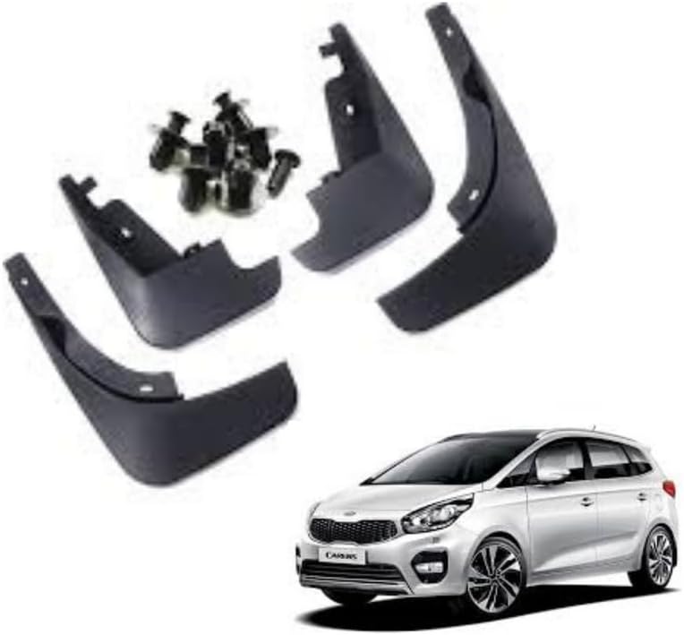 Autokaar OE Type/Box Type Car Mud Flap for Kia Carens, Black