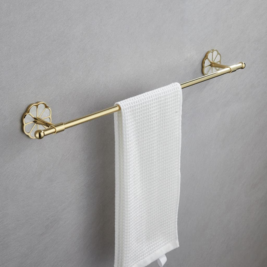 LMYSXAOZ LNNSHX Towel Rails Racks, for Bathroom,Brass Hand Holder Bar Wall Mounted Bathroom Kitchen Dish Cloths Hanger/Bath Rack 60Cm/a (Bath Tow