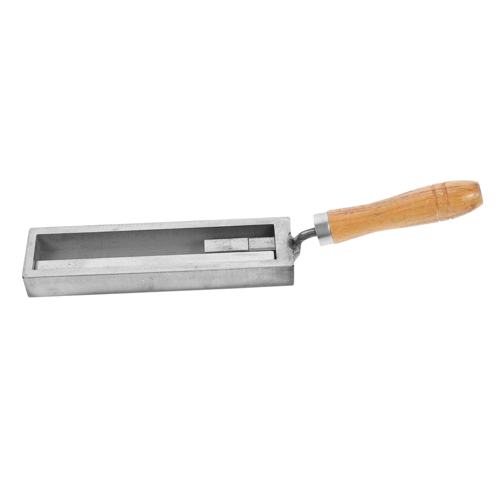 Europäische Gussform aus Eisen und Holz für Gold und Silber Selbstgemacht Schmelzen Barren aus Altmetall Präzise Formgebung für Schmuckherstellung