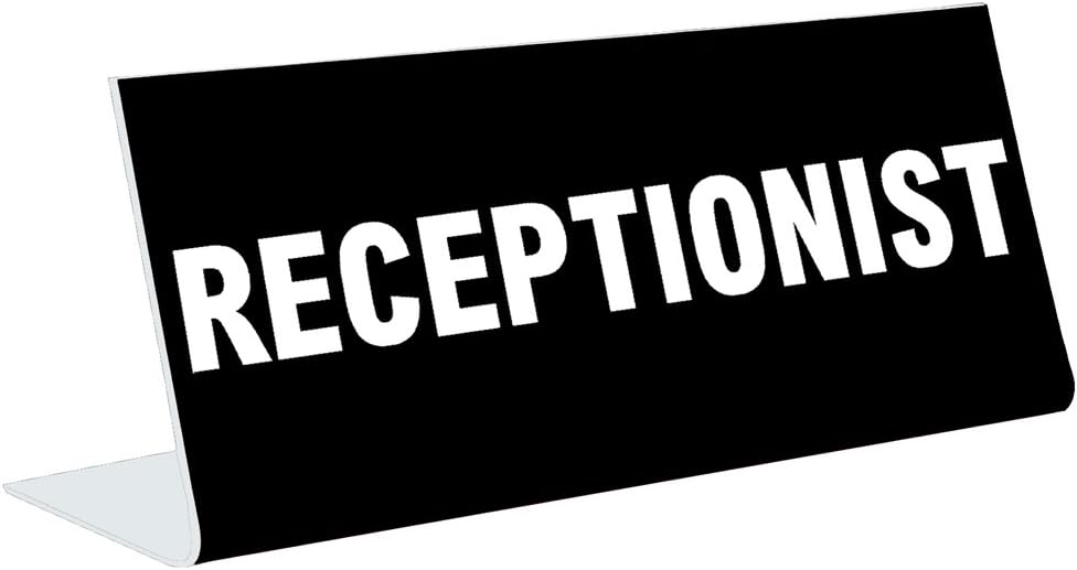 3" x 8" Engraved Tabletop Pedestal Desk Sign