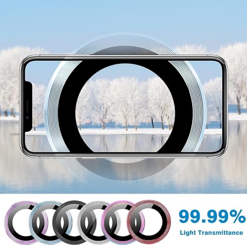 Image of ZARALA Rear Camera Lens Protector Ring Cover for Motorola Edge 70 Fusion, Metal Finish Frame, Silver