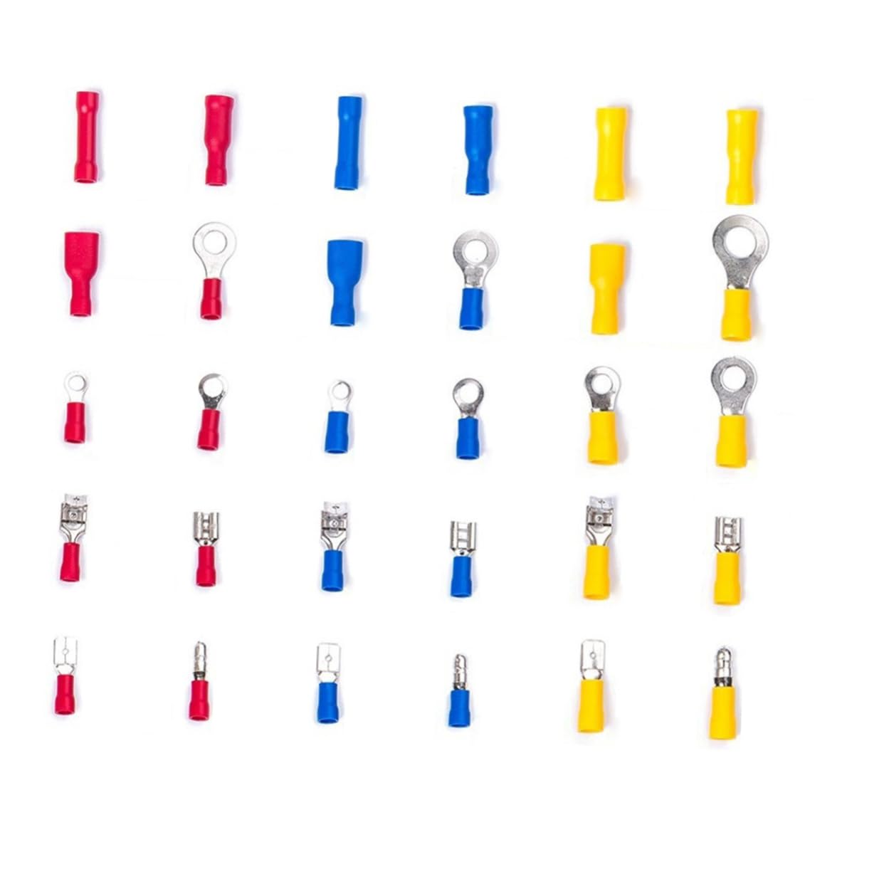 Cosses à Sertir 480 Pièces en Boîte, Cuivre Pvc, Bornes de Fil