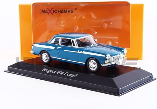 Miniatura 1 de MAXICHAMPS 940112921 143 Peugeot 404 Coupe-1962-Blue Coche miniatura coleccionable, color azul