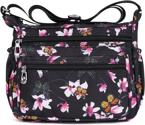 Image of ketmart Crossbody Bags Waterproof for Women Handbags Shoulder Bag with Adjustable Strap Women's Crossbody Purses polyester Fabric.