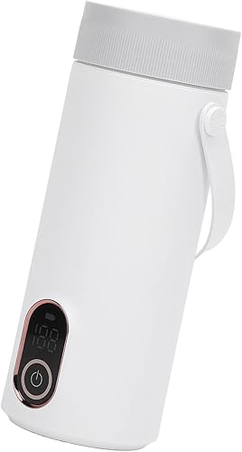 Miniatura 2 de Pequeña tetera eléctrica, recargable, portátil, de acero inoxidable 304, caldera de agua caliente de viaje con 4 ajustes de temperatura, uso