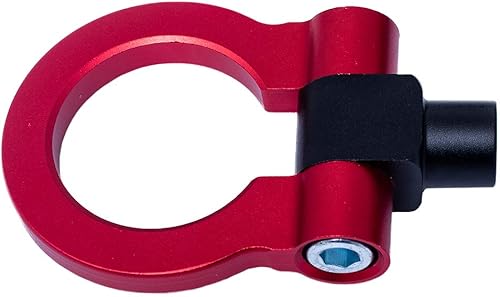 Miniatura 3 de CAR CAN'T FLY Anillo de remolque de parachoques delantero y trasero de estilo de carreras, gancho de remolque rojo para Subaru BRZ Impreza WRX Sti