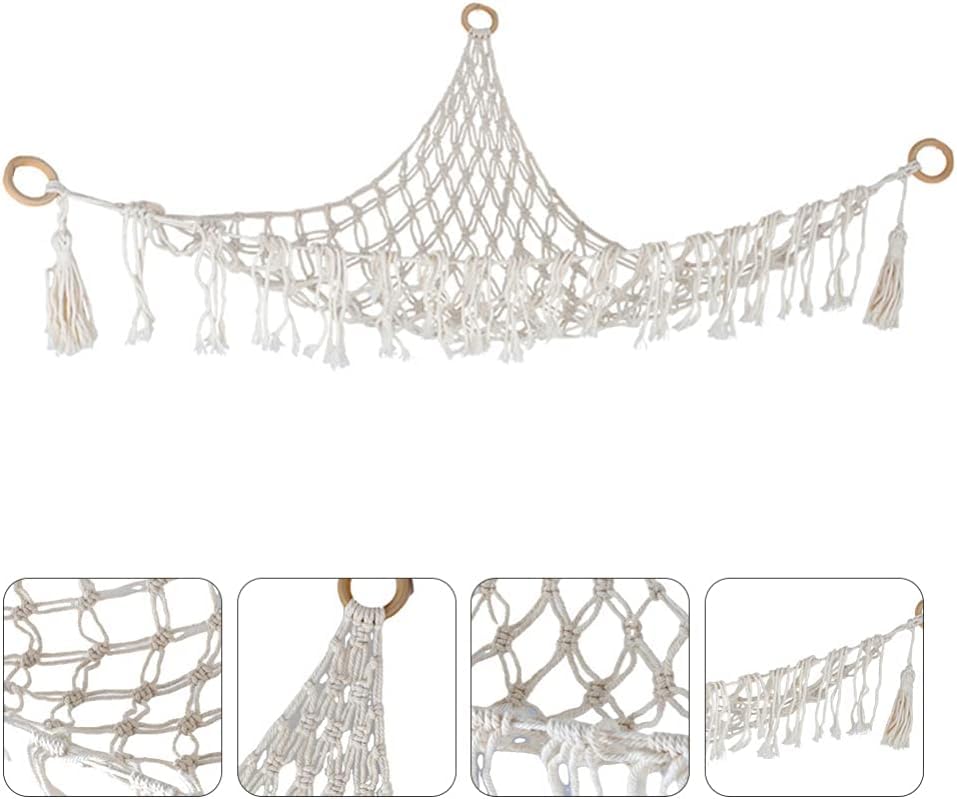 ieron Soft Toy Hammock for Stuffed Animal Large Mesh Net Keep Bedroom Nursery Tidy Wall Sling Soft Toy Storage Organizer Wall Corner Decor 40 * 40 * 59inches - Image 4