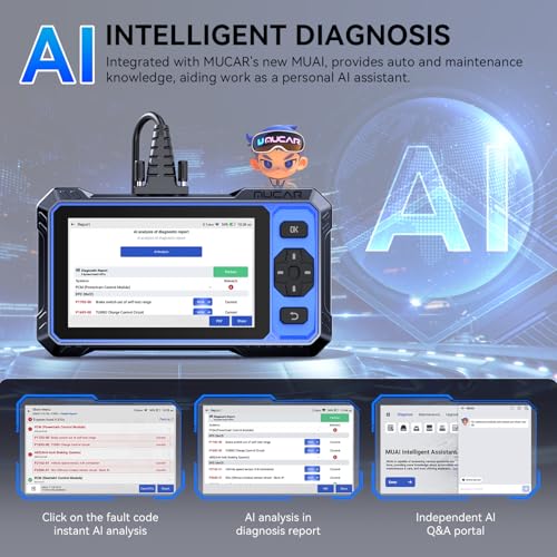 OBD2 Scanner, MUCAR 682 AI-Assisted Car Diagnostic Tool, Automotive Bidirectional Scan Tool, FULL Systems Car Diagnostic - Additional View
