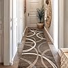 Amazon.com: Rugshop Modern Wavy Circles Design Runner Rug 2'7