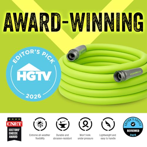 Image of Flexzilla Garden Hose, 5 /8 in. x 75 ft, Heavy Duty, Lightweight, Drinking Water Safe - HFZG575YW