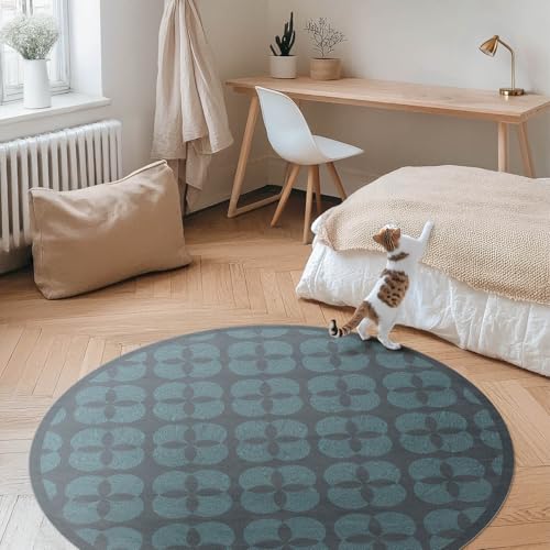 Tapis de sol rond en PVC anti-tache pour éviter les rayures de chaises - 3