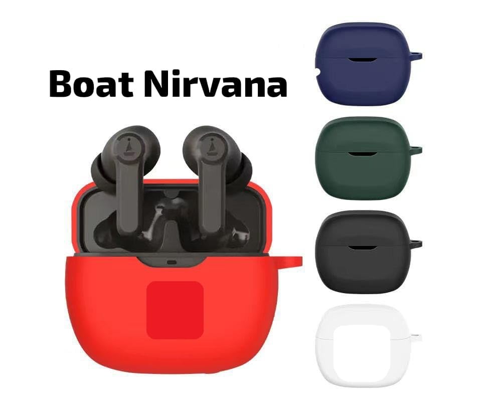 Image of Compatible for BAot Nirvana Ion Silicone Case Cover, 360 Degree Protective Silicone Case Cover, Anti Slip, with Keychain (Blue)