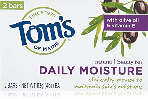 Tom's of Maine Moisturing Bar Daily Moisture Natural Beauty Bar Soaps, 2 Count
