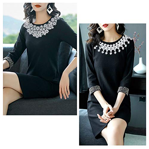 Homeidol 4Pcs White Embroidered Lace Neckline Collar Floral,4 Style For Scrapbooking Embossed Sewing/ Wedding Dress Motif Applique Diy Clothing #TOP2