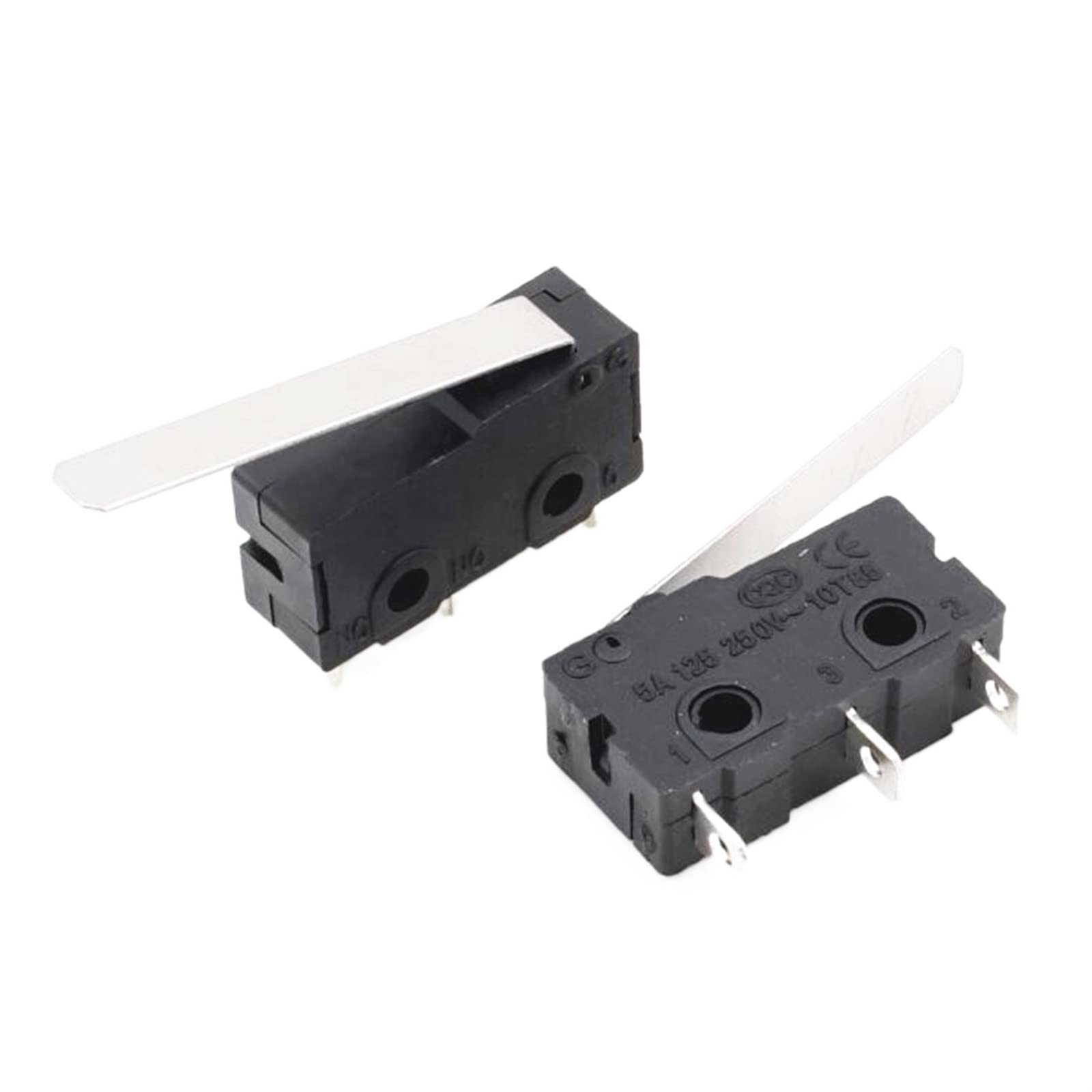 10 Stück Mini Micro Endschalter Hebelarm SPDT Snap Action LOT 250V 5A125 elektronischer Schalter