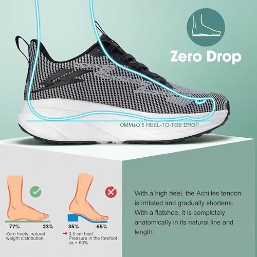 Image of ZOVE Womens Walking Shoes Cushioning Non-Slip Breathable Running Sneakers Tennis Comfortable Athletic Gym Workout Casual Shoes Lightweight Sports Cross Training Fashion Sneakers