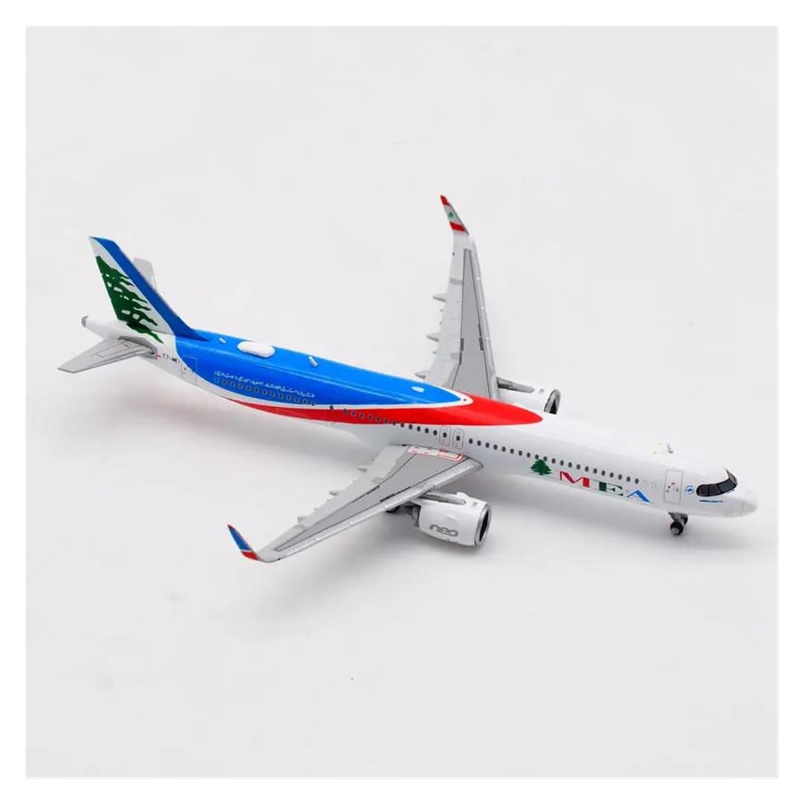 CLMJHG Vintage Classics samolot odlewany stop metalu A321 NEO T7-ME2 MEA bliski wschód linie lotnicze powietrze 1:400 samolot modele samolotów zabawka