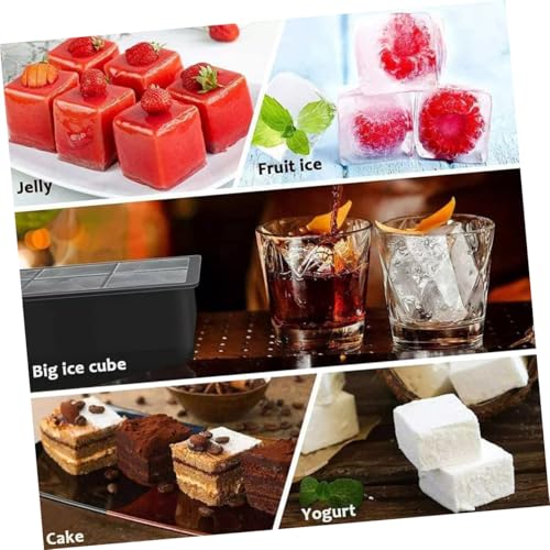 Molde reutilizable de silicona para cubitos de hielo con tapa miniatura 5