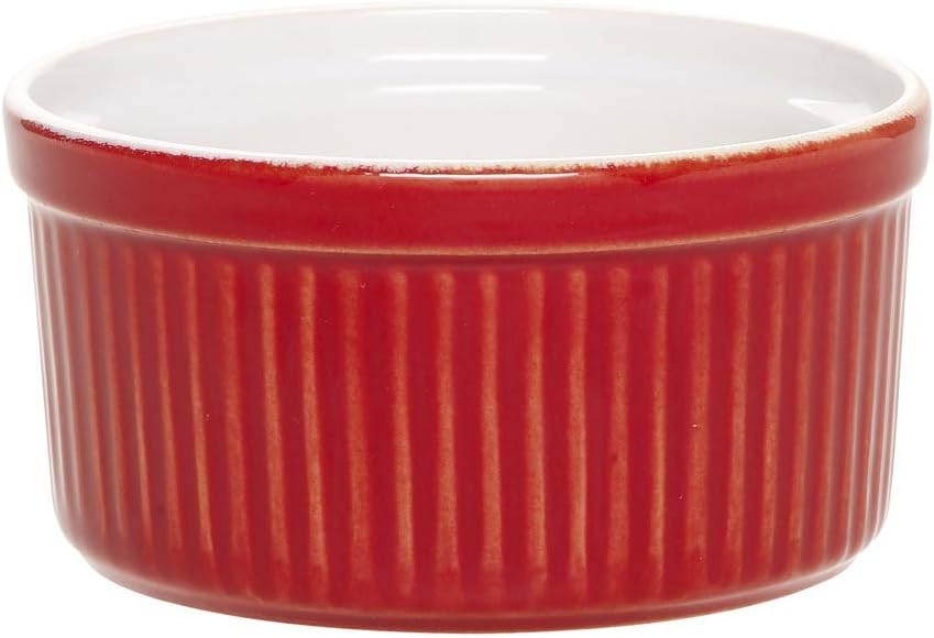 Emile Henry Cerise Stacking Souffle Dish, 8 Ounce Souffle