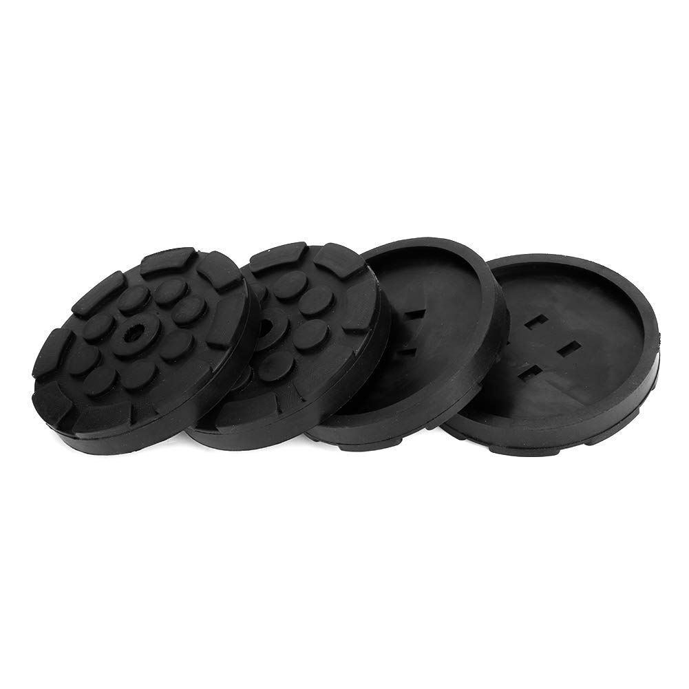 Almohadillas elevadoras de elevación automática para automóviles, 4 piezas Almohadillas de brazo de goma redondas para automóvil Almohadillas elevadoras de elevación automática para automóviles Acceso