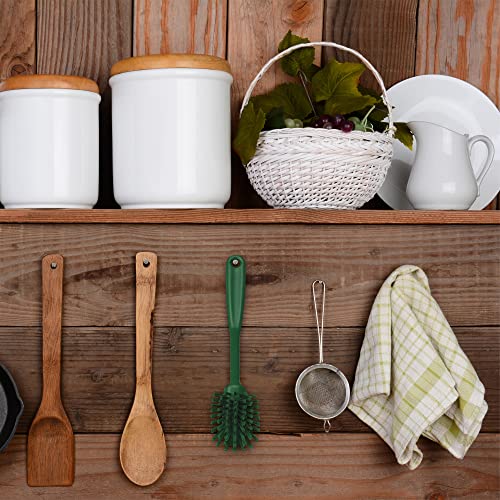 Image of Vikan 42372 Brush,Dish,Scraping Edge,Medium,11 inch,PP /PBT,Green
