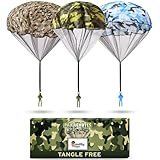 NUTTY TOYS Army Parachute Toys for Kids - Tangle Free...