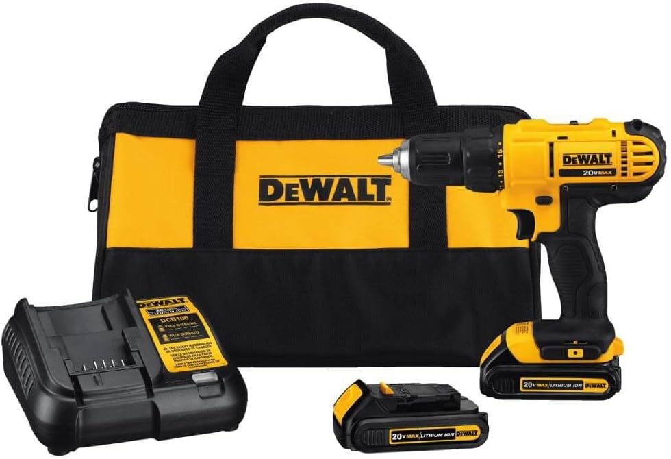 DEWALT 20V Max Cordless Drill/Driver Kit