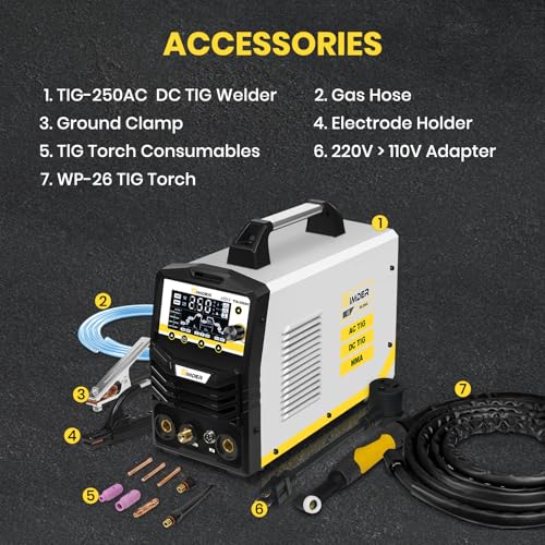 SSimder Pulse AC/DC TIG Welder 250A