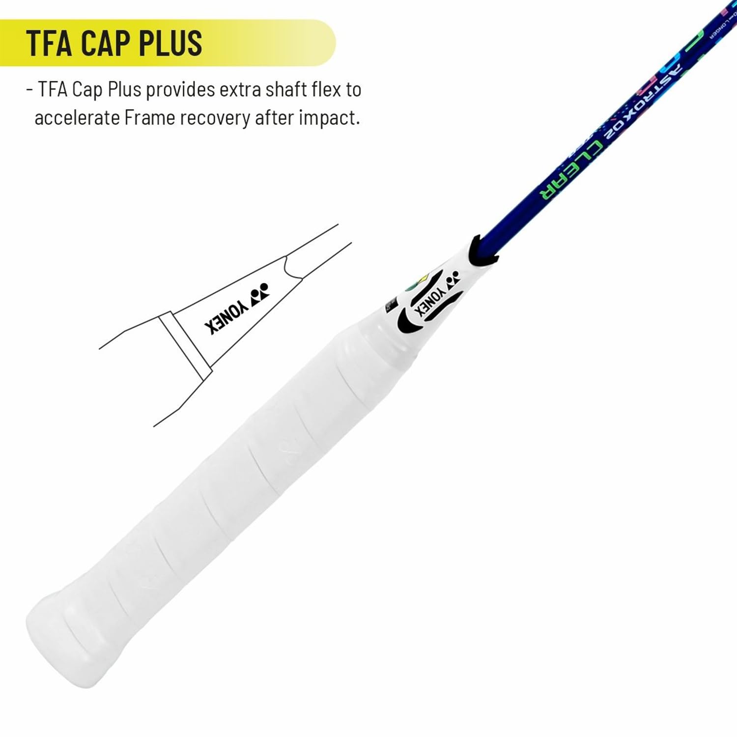 Yonex Raquete de badminton transparente Astrox 02, 4U4 - azul