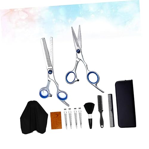 12pc Professional Barber Kit: Scissors, Cape, Neck Brush & Tools