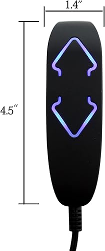 Miniatura 2 de Reemplazo de control remoto de 2 botones y 5 pines con retroiluminación para sillas elevadoras reclinables eléctricas