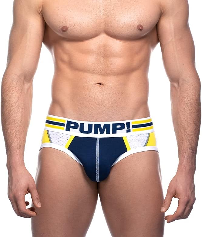 Pump! Recharge Brief Men's Designer Briefs | Athletic Style Underwear with Supportive Fit