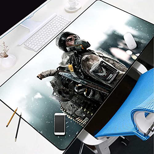 Tapis de souris de jeu XXL surface texturée et base caoutchouc film 3D