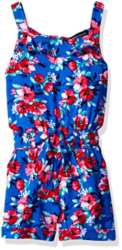 French Toast Baby Girls' Printed Romper, Princess Blue, 24M