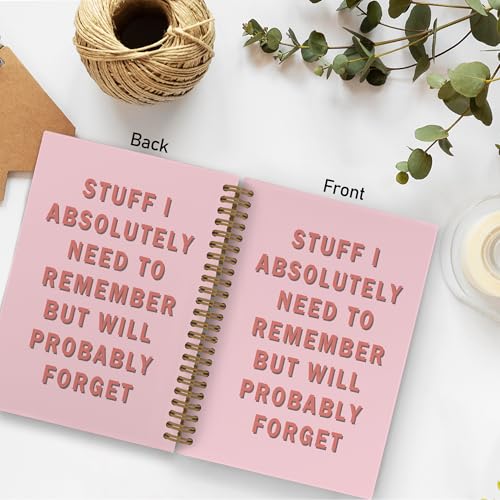 Carnet de notes à spirale rose amusant pour organiser le bureau des femmes - 3