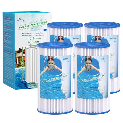 TOREAD Filtre de piscine A, cartouches de filtre à eau 