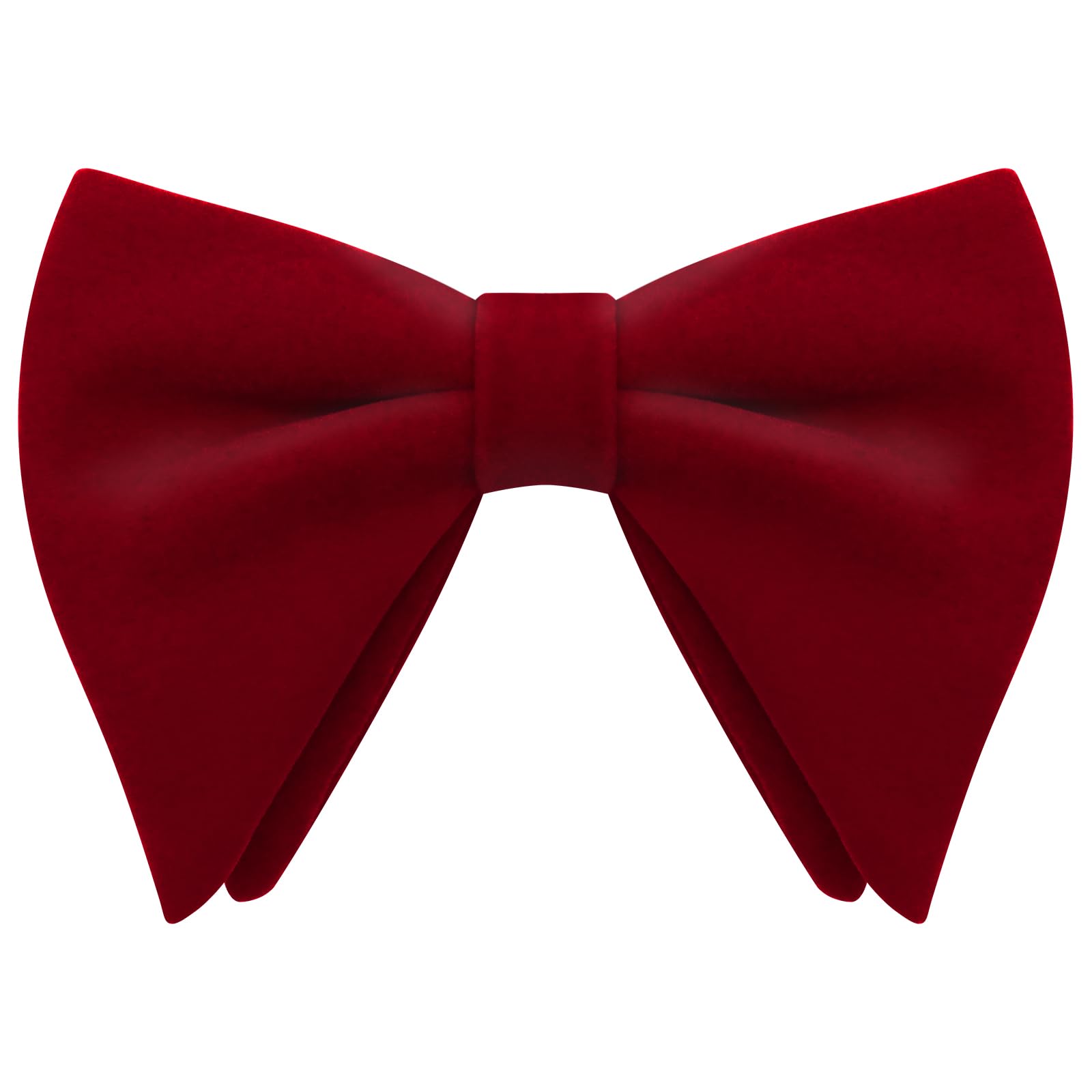 Luckyvestir Bow Ties for Men, Oversized Black Bow Tie Mens Bow Ties Velvet Bowties for Tuxedo Wedding