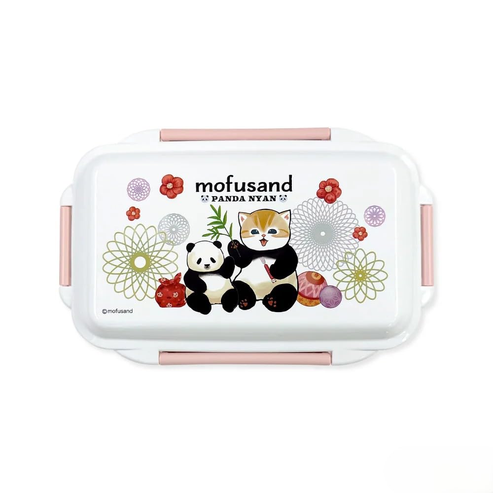 mofusand 4 Lock 1 Tier Lunch Box (Panda)
