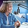 FIFINE AM8 Podcast Microphone kit, Gaming mic with Boom Arm Compatible with PC/Computer/XLR Mixer, USB/XLR Microphone Set with Headphones Jack for Vocal, Streaming, Recording, Voiceover -AM8T White #2