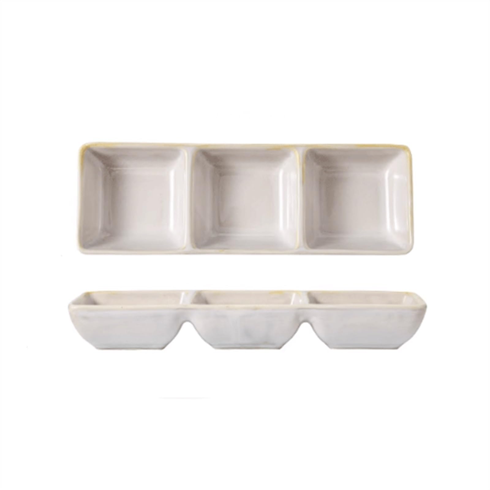 Plateau de service de 2 sections pour apéritif, ensemble empilable pour table et bureau