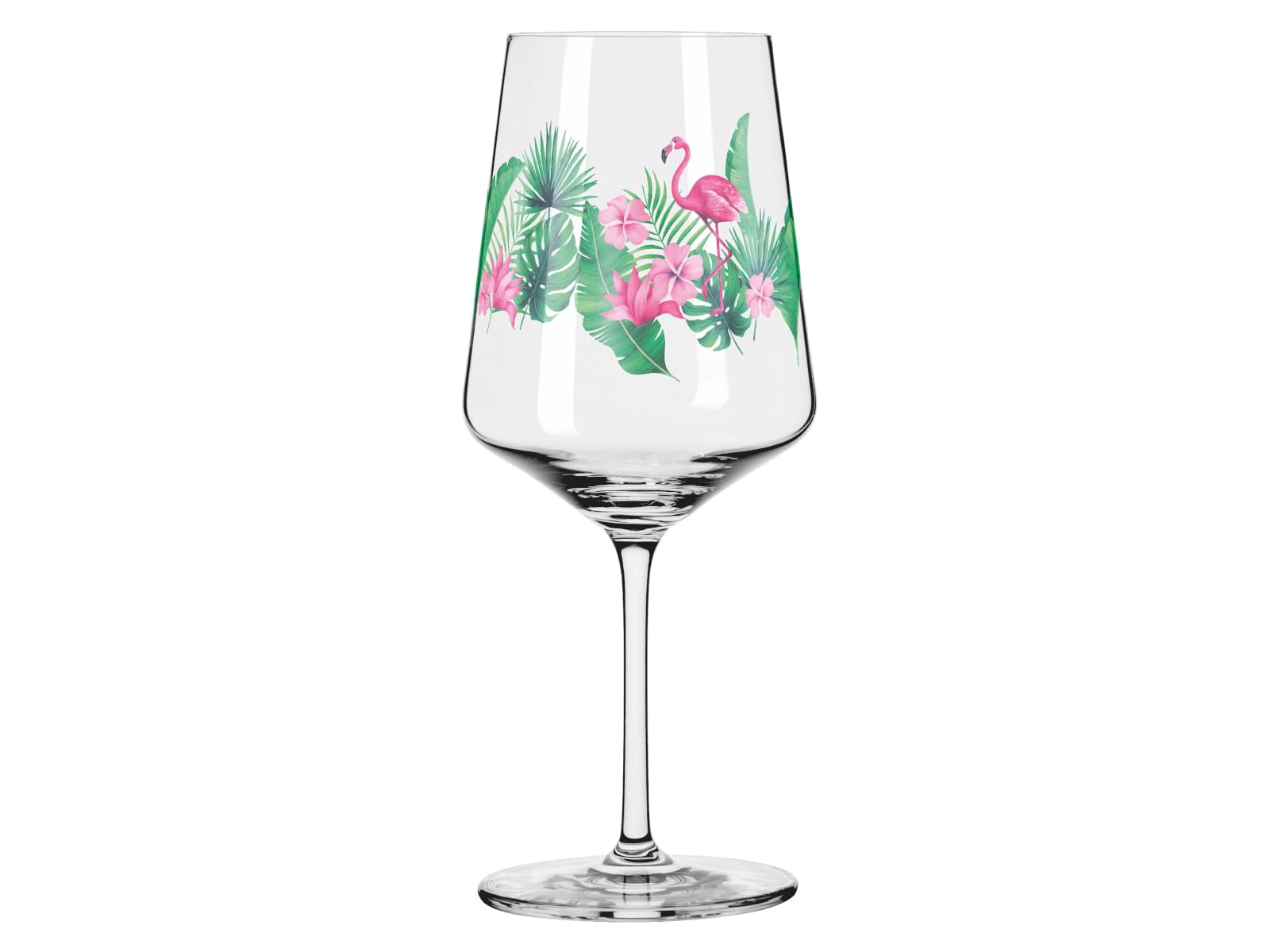 RITZENHOFF 2931014 Kieliszek do aperitifu 500 ml - Seria Sommerrosa - Motyw nr 14 z kolorowym flamingiem - Made in Germany